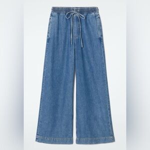 COS Wide Leg Fluid Denim Trousers - Worn Once (Matching Top Available)